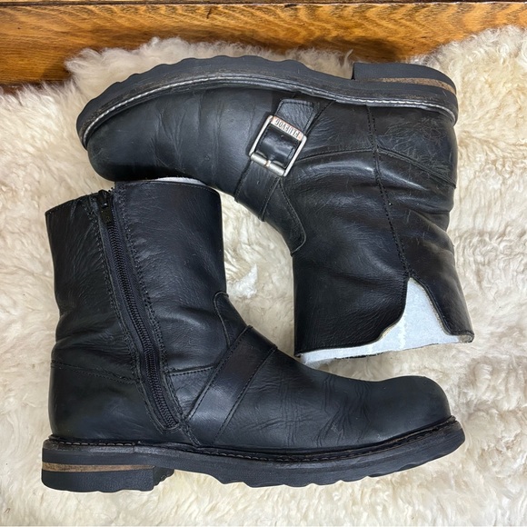 John Fluevog F Shoes Size 9.5-10 Bobbi Side Zip Black Ankle Boots DISCONTINUED - Picture 5 of 13